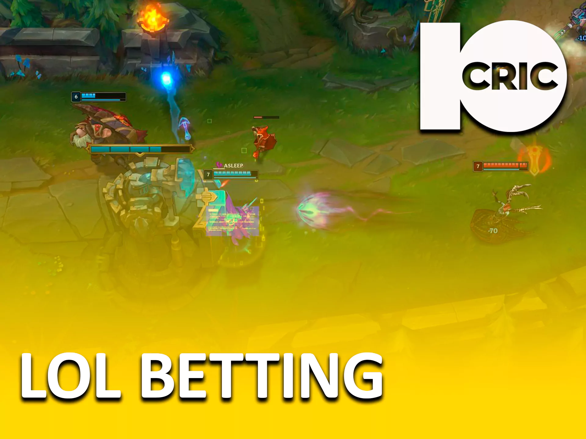 Place bets on your favorite LOL teams at 10cric.