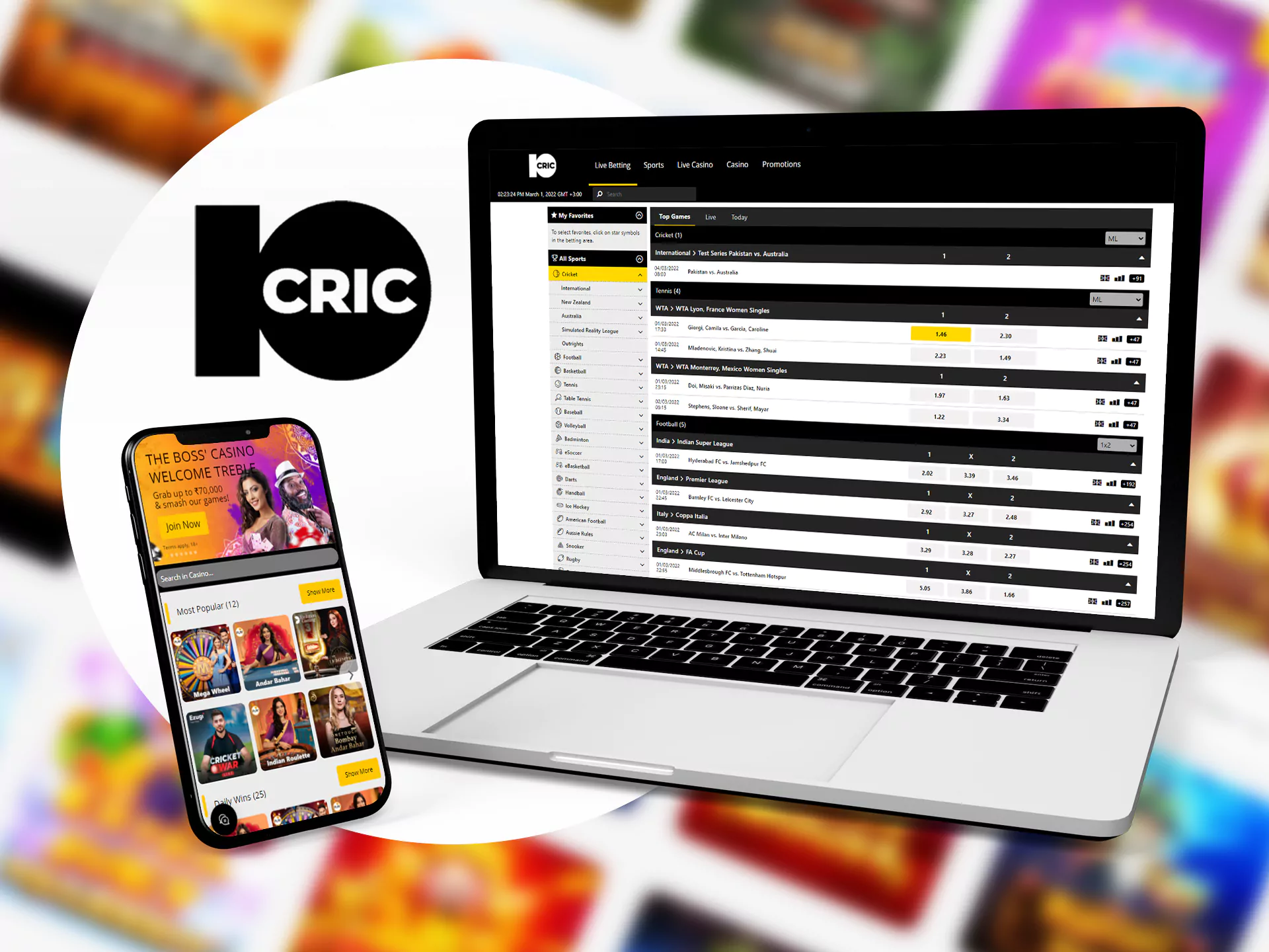 Information about 10cric promotions.