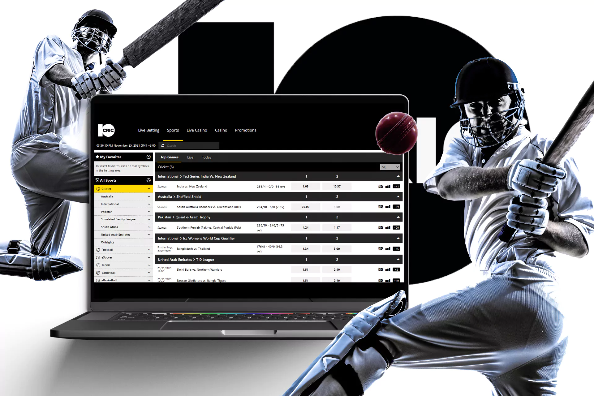 To bet on cricket you need to create a 10Cric account.