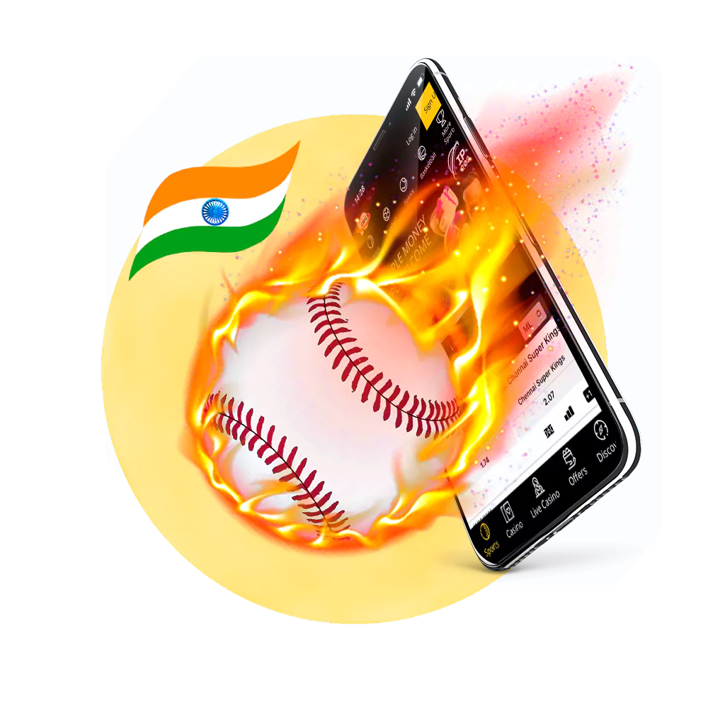 Indian baseball fans can easily bet on the sport at 10Cric.