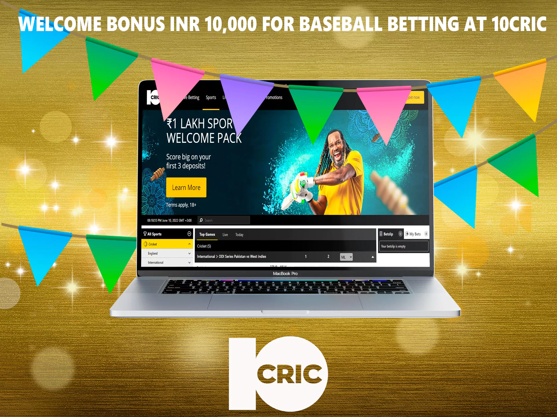 Get a nice gift for the first bet in the amount of 100% from the company.